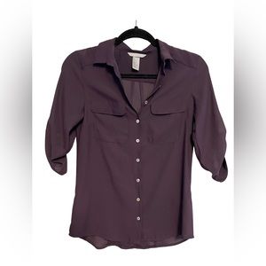 Plum Georgette Blouse